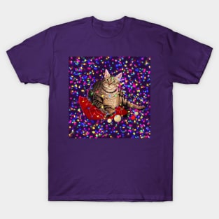 cute chonky christmas cat T-Shirt